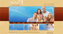 Desktop Screenshot of nixamodentist.com